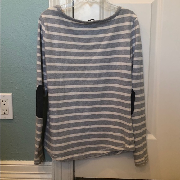 Gap Gray Striped Long Sleeve Shirt/Sweater - Picture 2 of 5